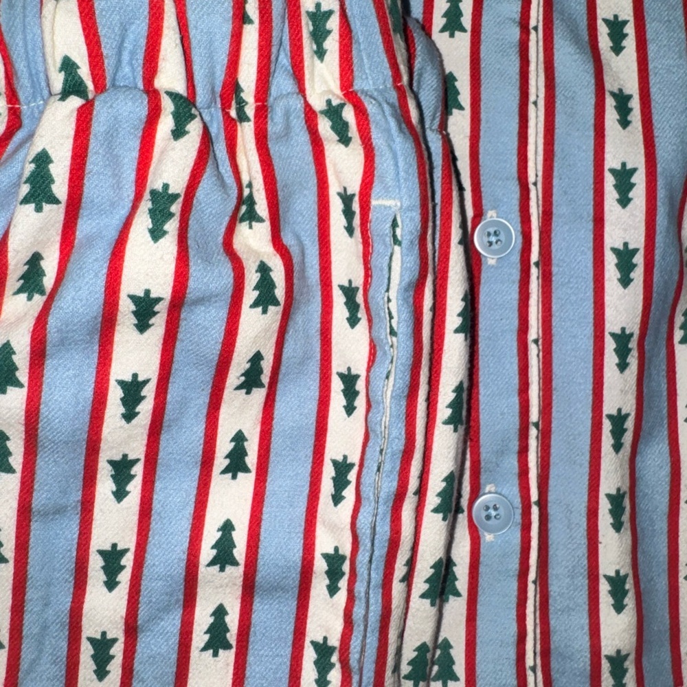 Hanna Andersson Holiday Christmas Tree Striped Pajama Set - Picture 7 of 7